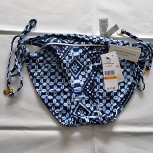 Tommy Bahama Blue Floral Bikini Bottom
